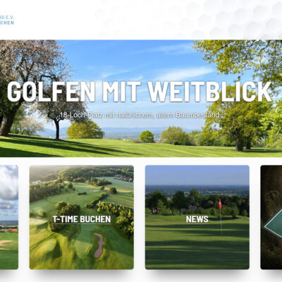 Screenshot Webseite Golfclub Schaumburg