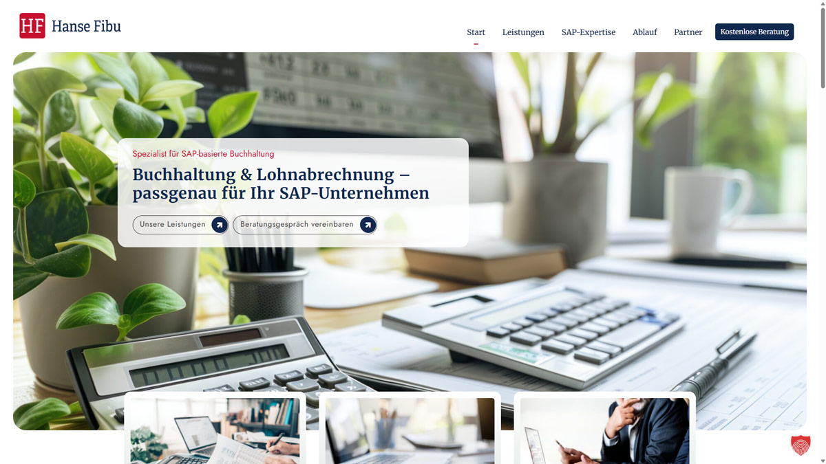 Screenshot Webseite Hansefibu.de