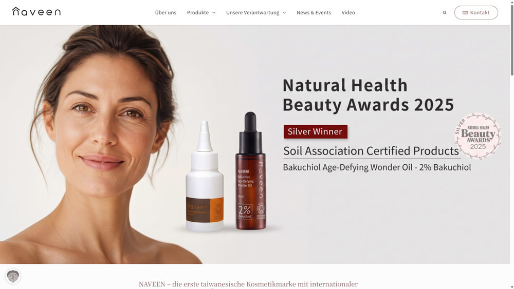 screenshot naveenorganic.de